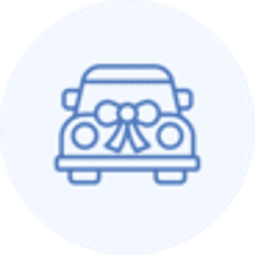 Decorated Wedding Minibuses